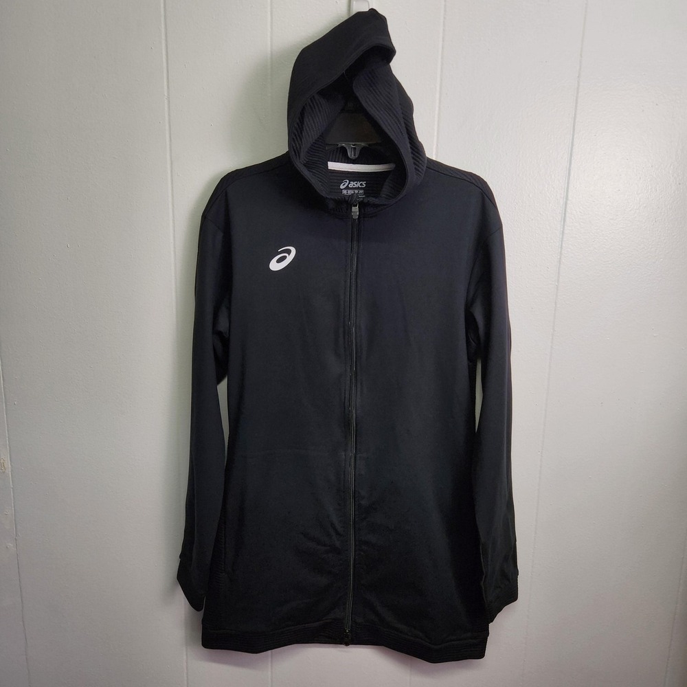 ASICS Thermopolis Fleece TM Hoody Womens‎ XS Black Full Zip Hoodie Jacket New